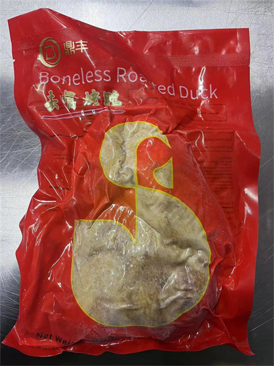 Roast duck in bags